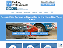 Tablet Screenshot of parking-pros.co.uk